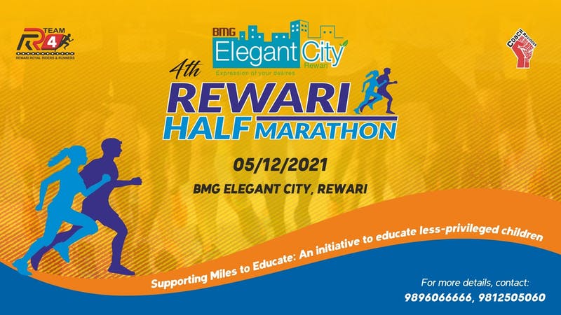 Bmg Elegant City Rewari Half Marathon 2021