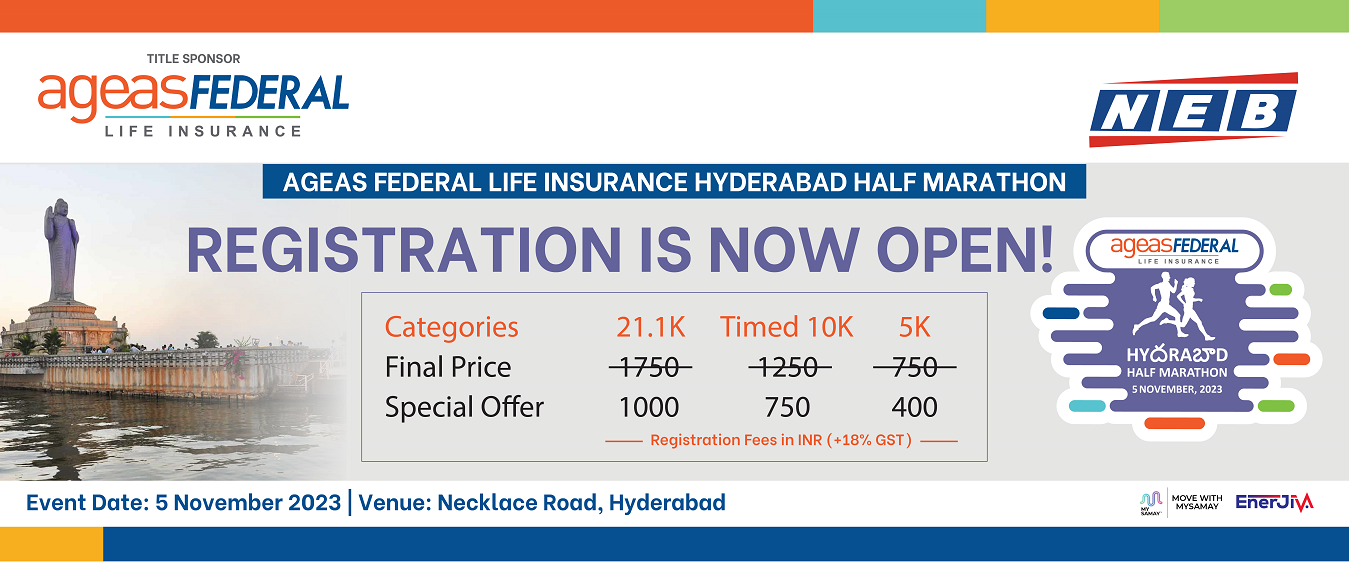 Ageas Federal Hyderabad Half Marathon 2023