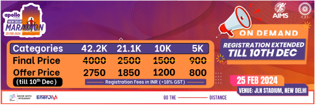 Apollo Tyres New Delhi Marathon 24