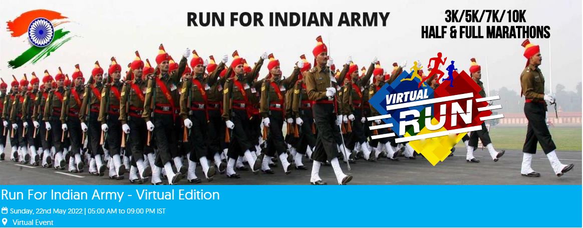 Run For Indian Army - Virtual Edition