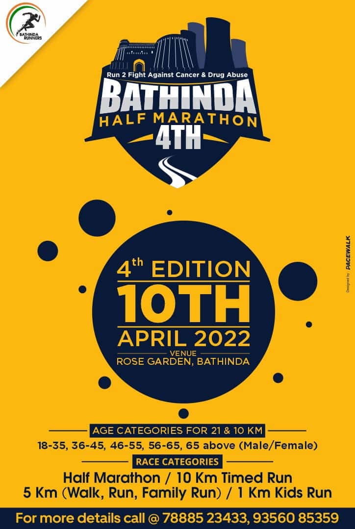 BATHINDA HALF MARATHON-2022 (4th Edition)