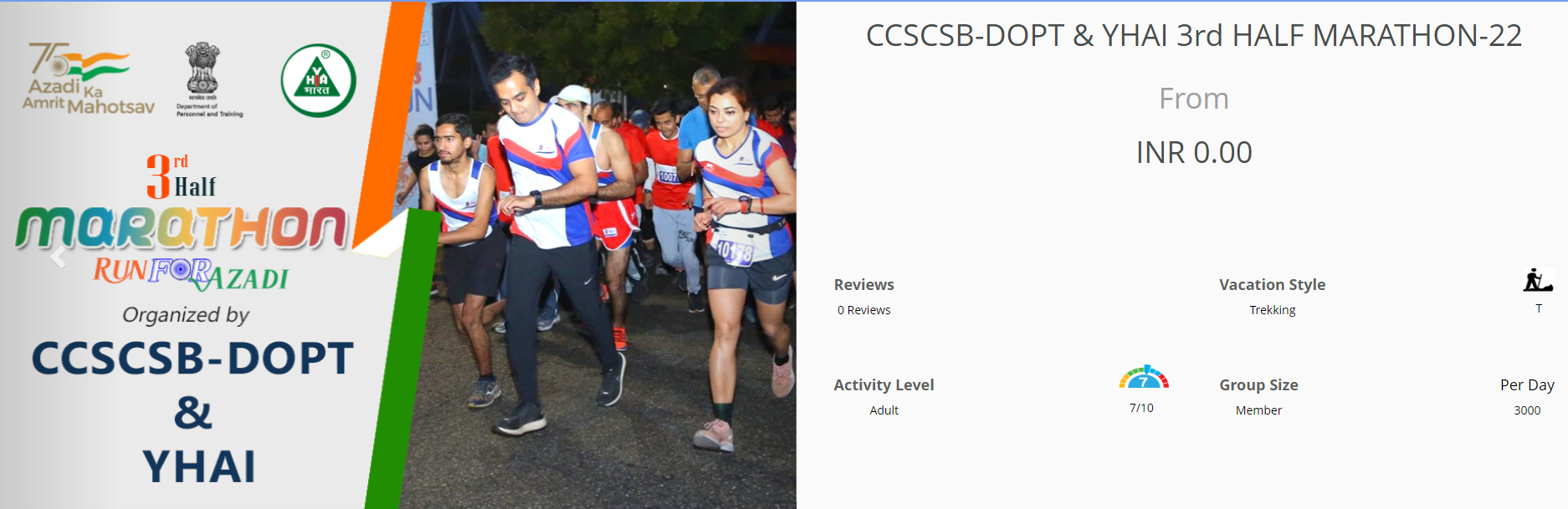 Ccscsb-dopt & Yhai Half Marathon 2022