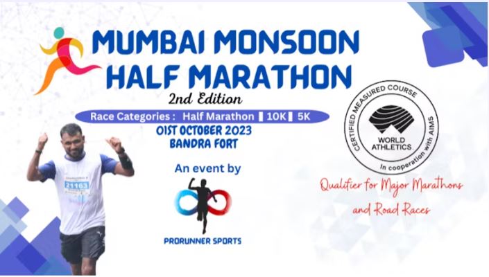 Mumbai Monsoon Half Marathon 2023