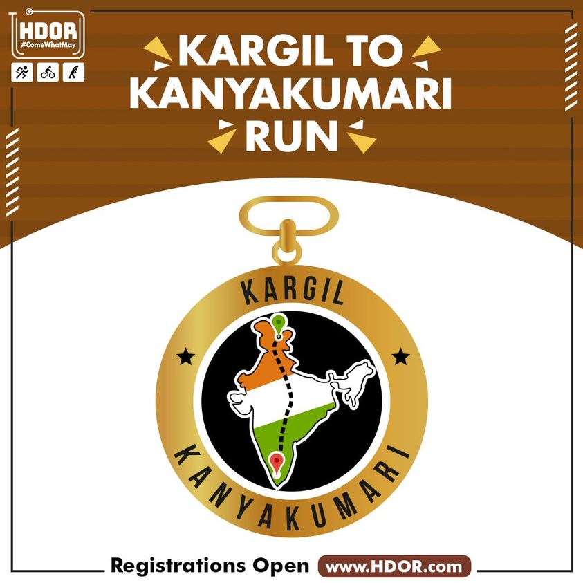 Hdor - Kargil To Kanyakumari Run 2021