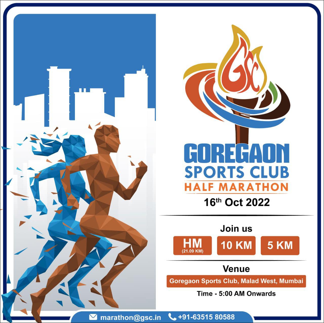 The Goregaon Sports Club Half Marathon