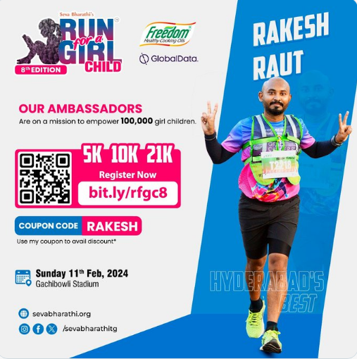 RaceMart Run For A Girl Child 2024 8th Edition At Gachibowli Stadium   Poster 1705057833584 