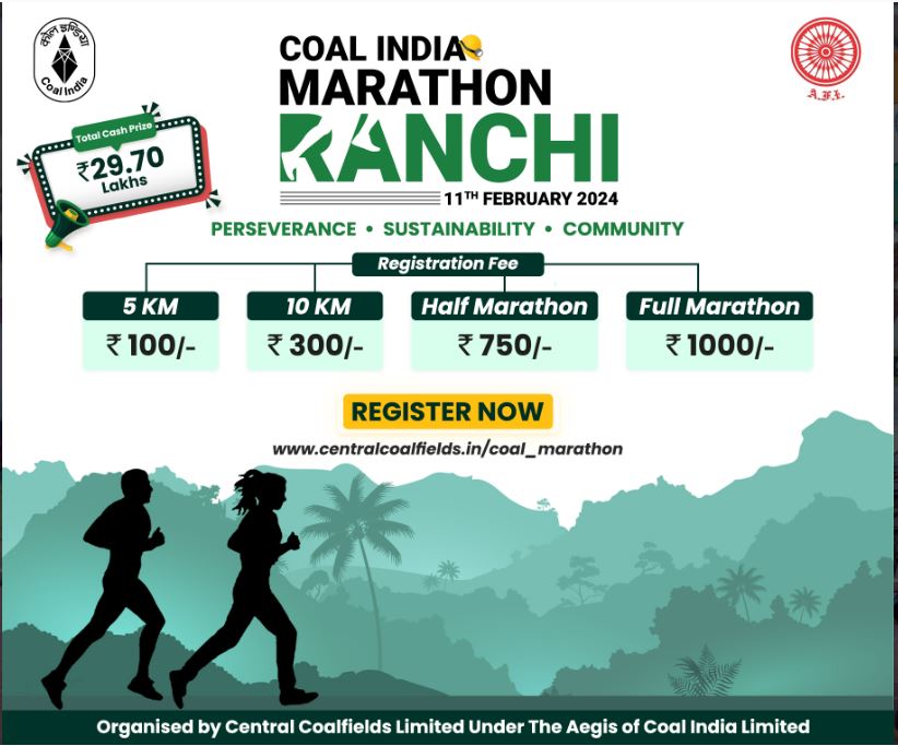 Coal India Marathon 2024 Ranchi
