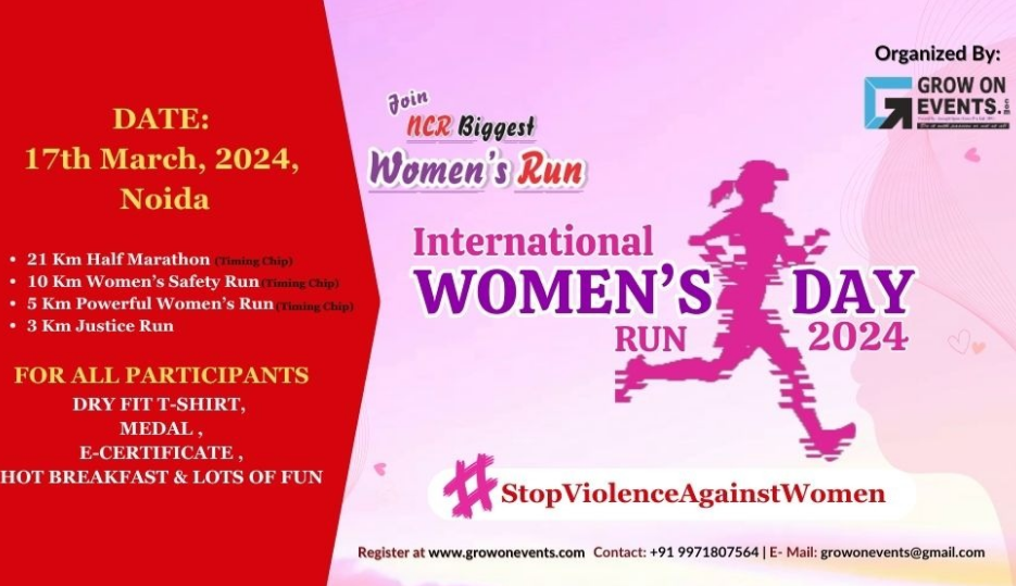 International Women's Day Run - 2024 Noida