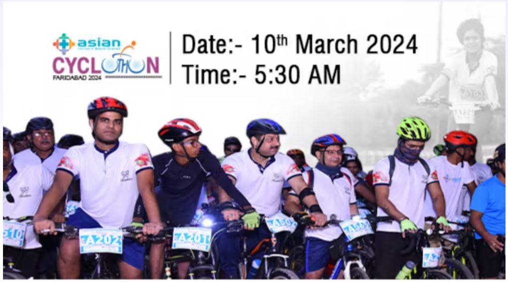 Cyclothon 2024 - Asian Hospital Faridabad