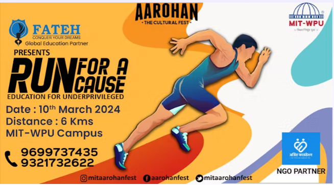 Mit-wpu Aarohan Run For A Cause Marathon 2024