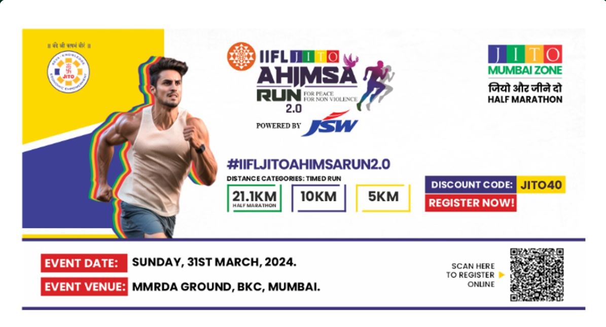 Iifl Jito Ahimsa Run Mumbai 2024