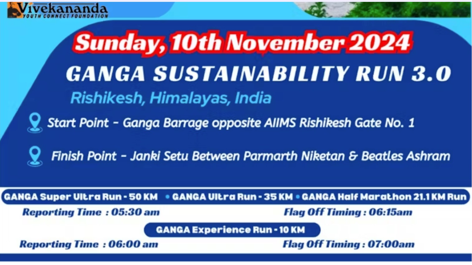 Ganga Sustainability Run - Rishikesh 2024