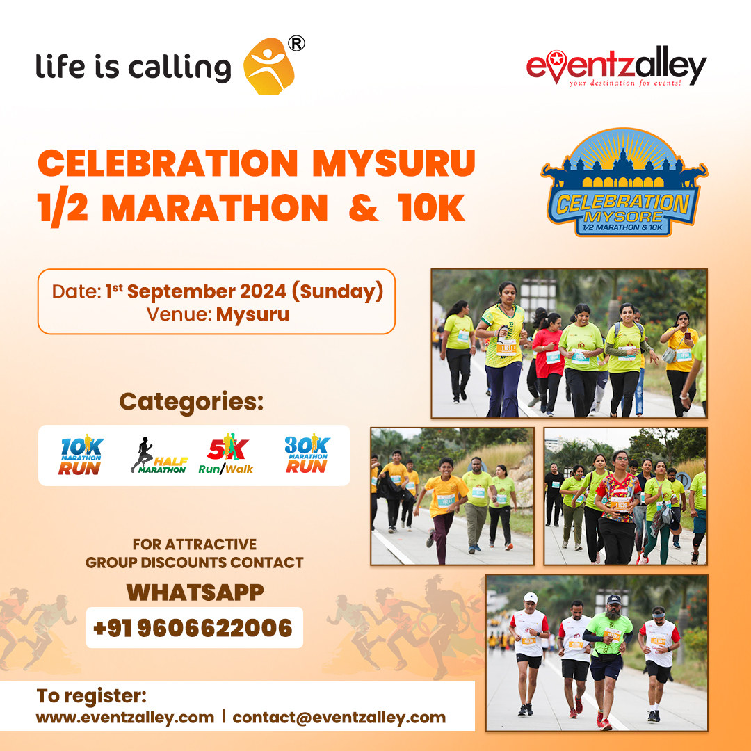 Celebration Mysuru 1/2 Marathon & 10k 2024