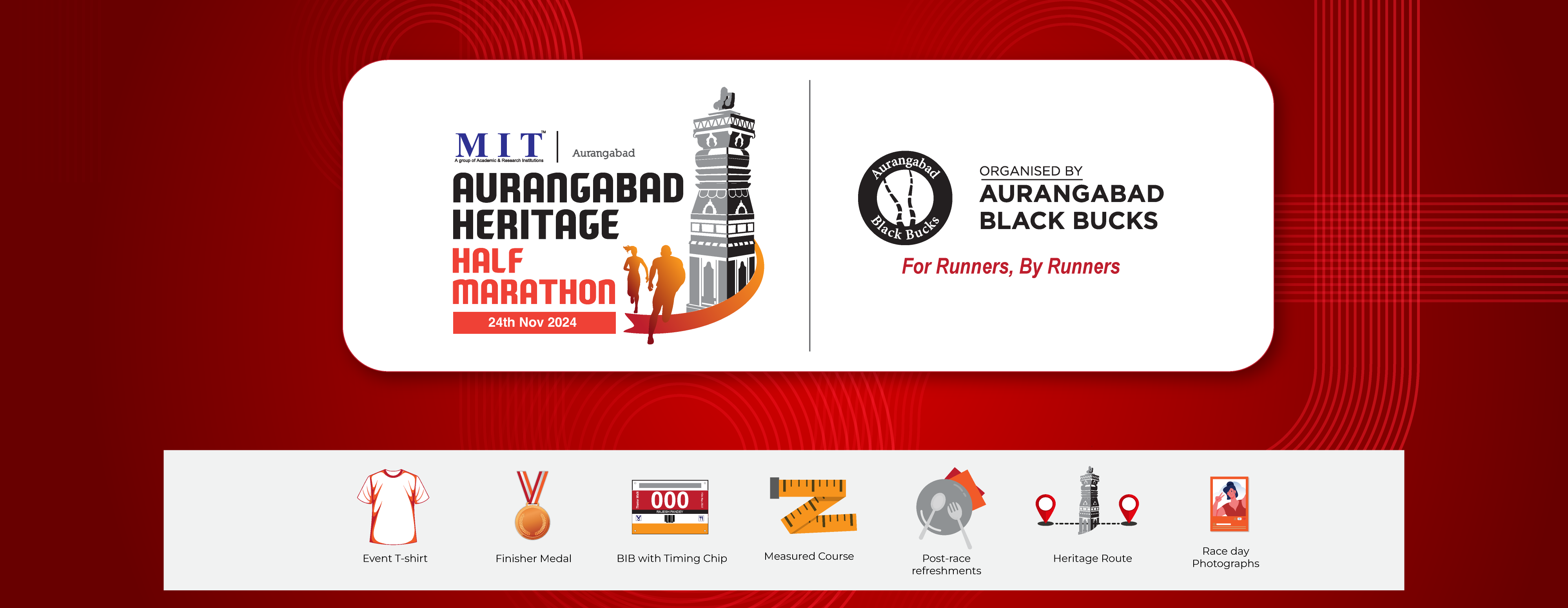 Mit Aurangabad Heritage Half Marathon 2024