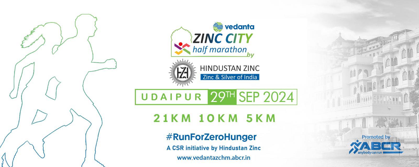 Vedanta Zinc City Half Marathon 2024