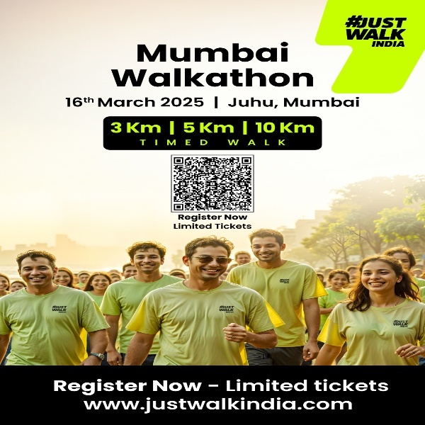 #justwalkindia Mumbai Walkathon 2025