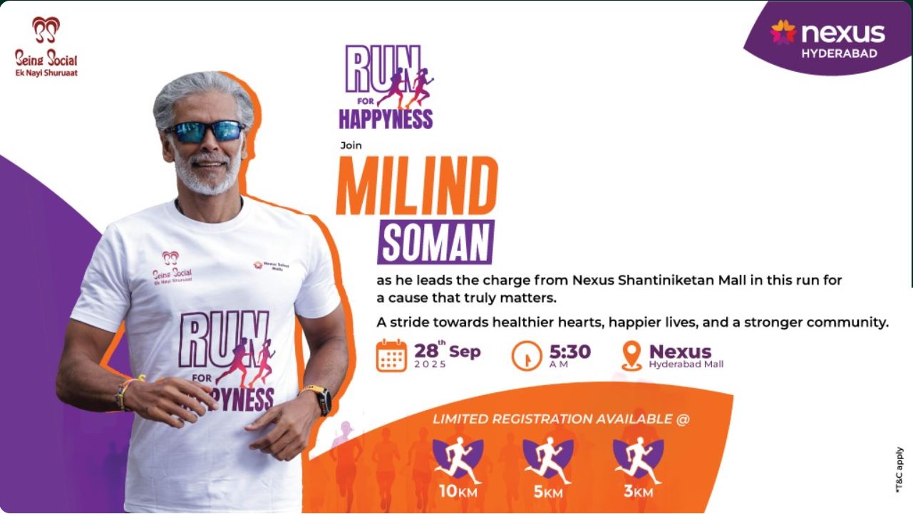 Run For Happyness 2025 - Nexus Hyderabad Mall