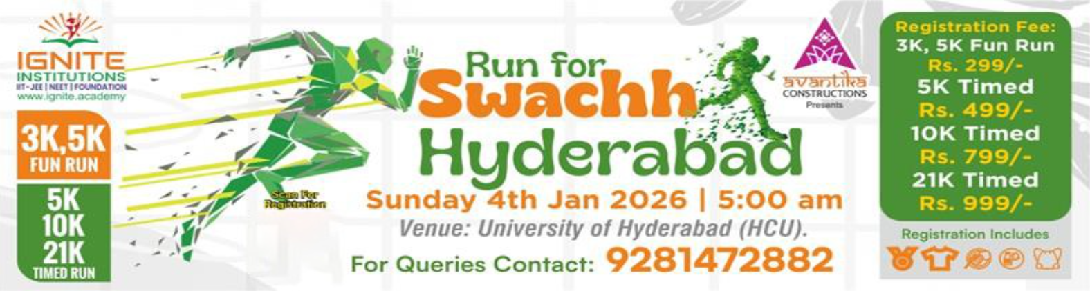 Swachh Hyderabad Run 2026