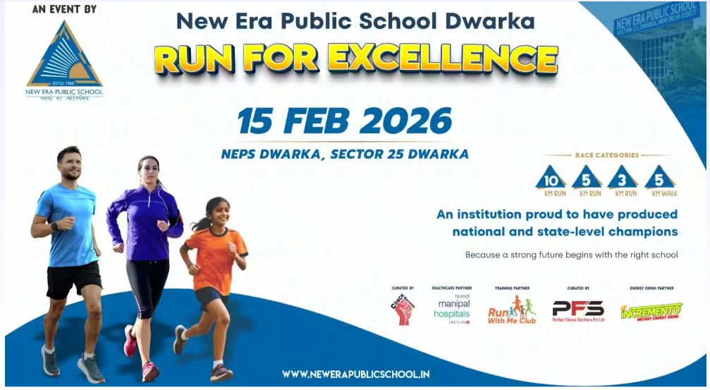 New Era Public School Dwarka Run for Excellence
