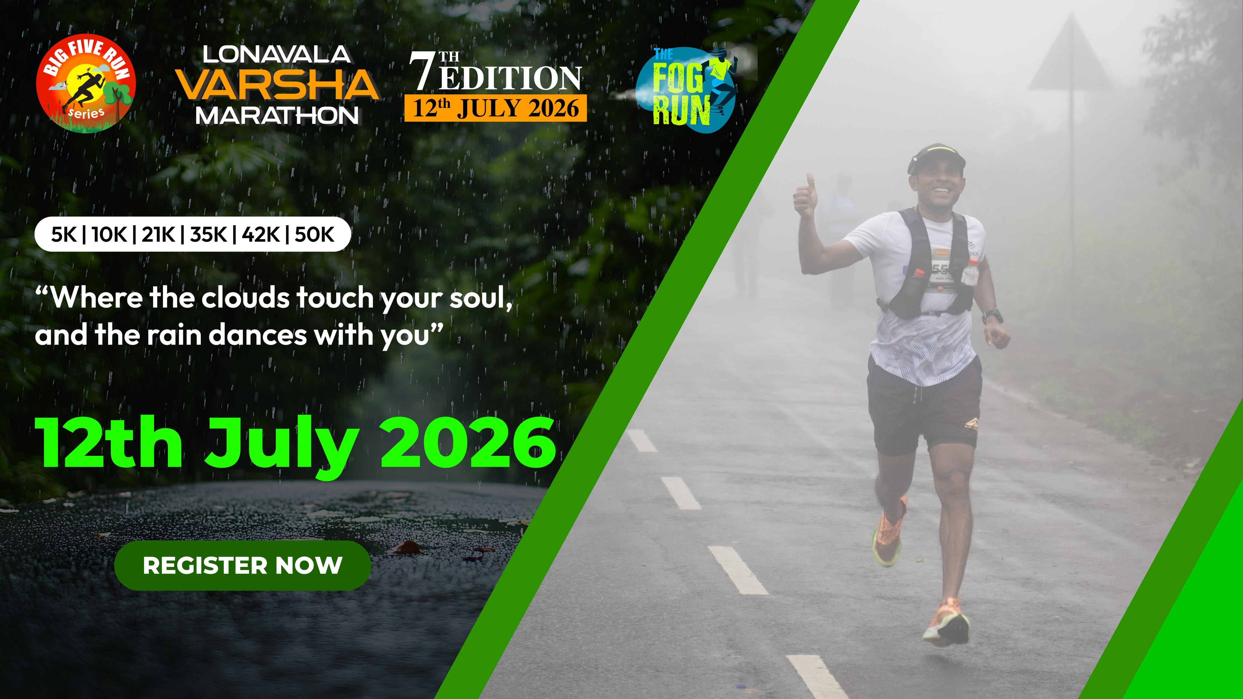 Lonavala Varsha Marathon 2026 – The Fog Run