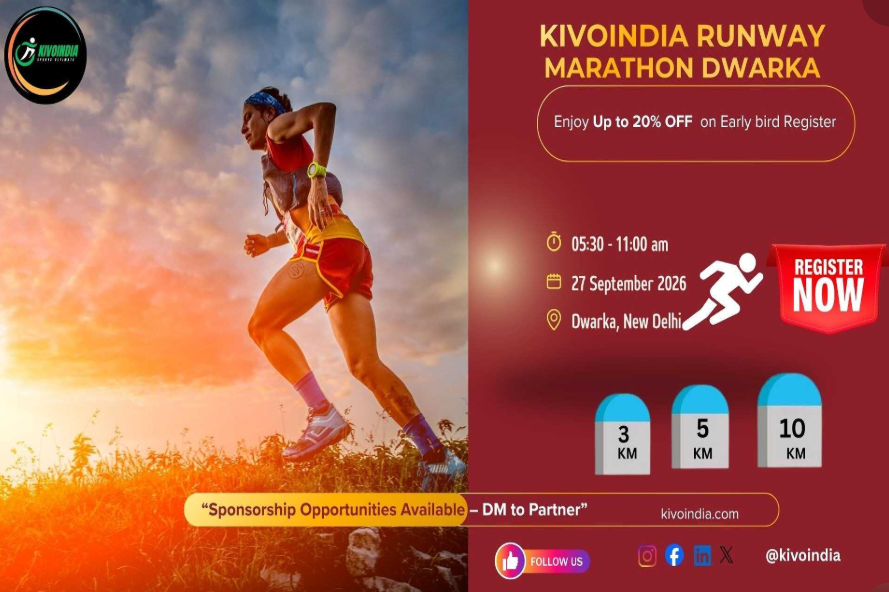 KIVOINDIA RUNWAY MARATON – DWARKA 2026