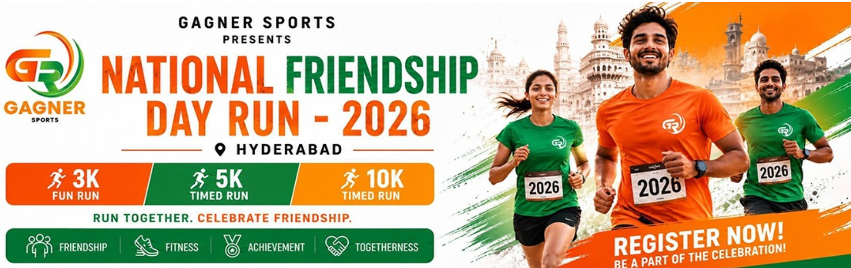 National Friendship Day Run - Hyderabad 2026