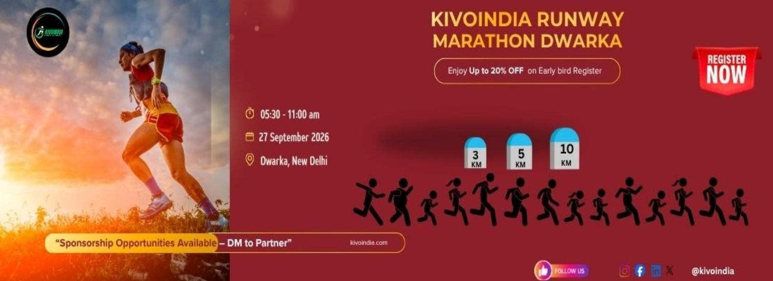 KivoIndia Runway Marathon – Dwarka 2026