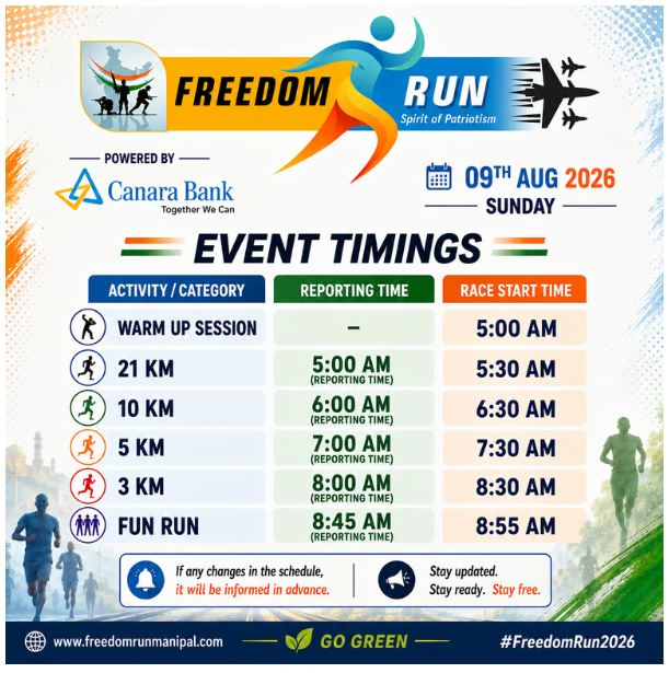 Freedom Run Manipal 2026