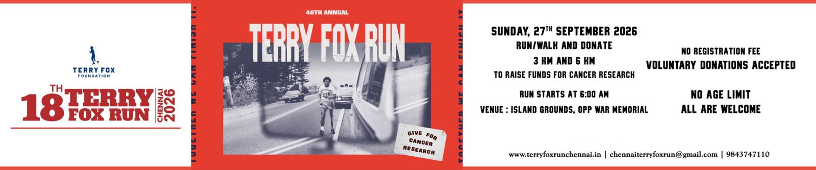 TERRY FOX RUN CHENNAI 2026