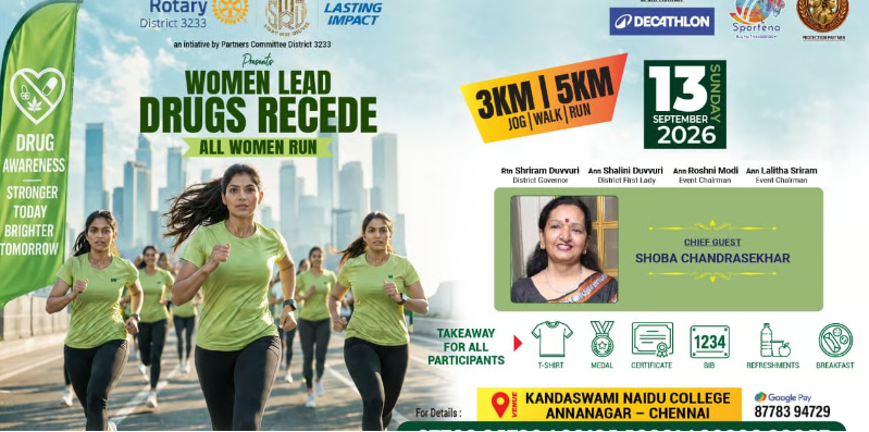 WOMEN LEADS DRUG RECEDE - ONLY WOMEN RUN