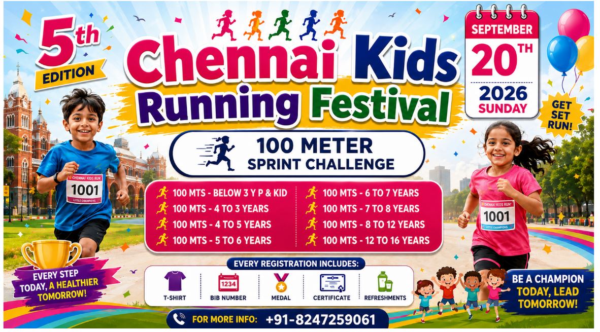 Chennai Kids Running Festival 2026 - 5th Edition