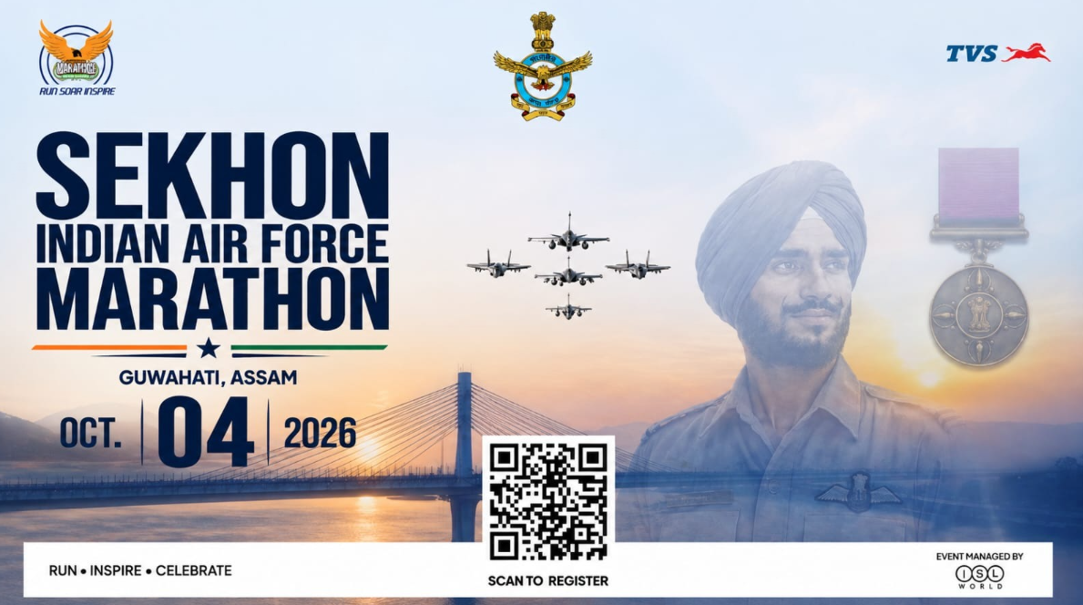 SEKHON INDIAN AIR FORCE MARATHON 2026 GUWAHATI