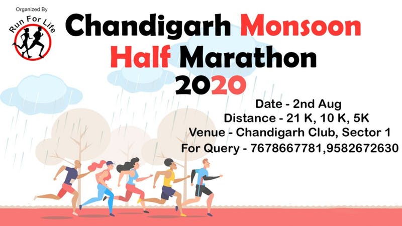 Chandigarh Monsoon Half Marathon 2020  (postponed - Update Awaited)