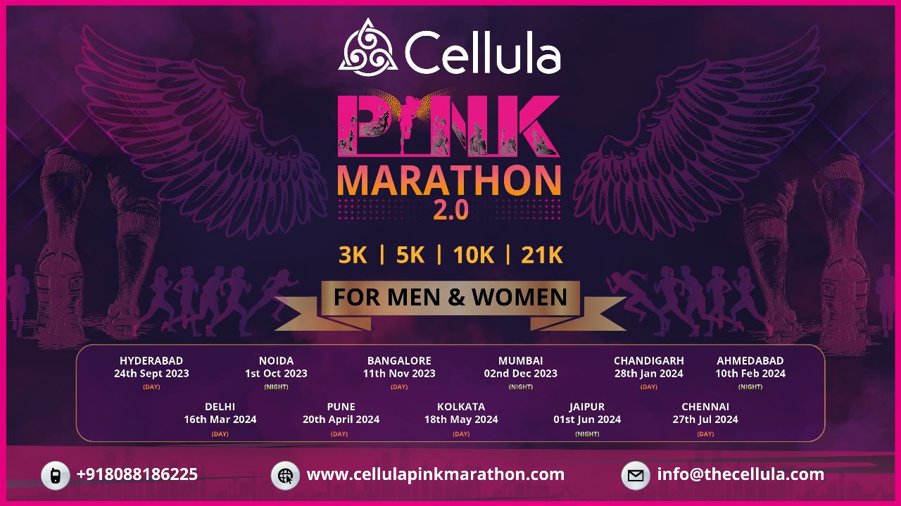 Cellula Pink Half Marathon Hyderabad 2023