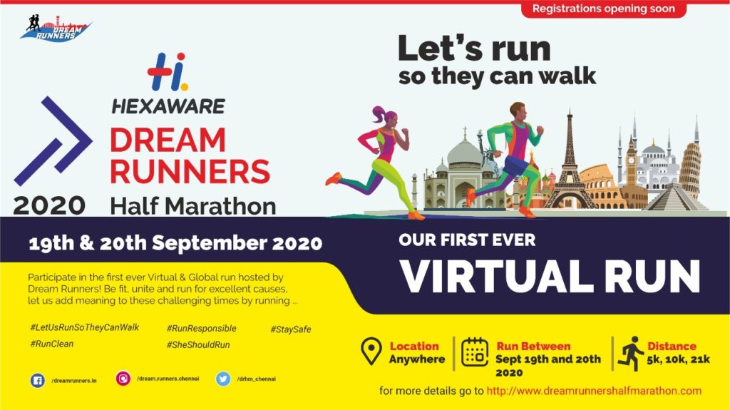Hexaware Dream Runners Half Marathon 2020  - Virtual Run